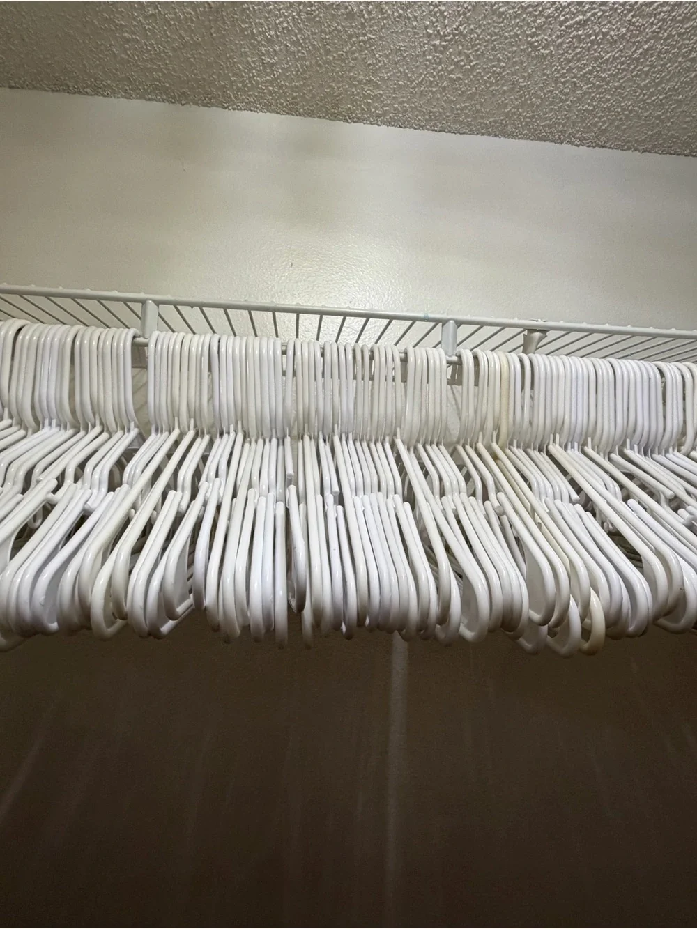White Plastic Clothing Hangers - Set of 20